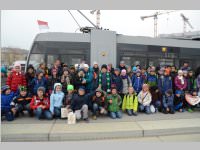 VS 3. Klassen bei Straenbahn und Christkindlmarkt, 19.11.2013