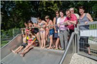Eröffnung der Breitwellenrutsche am Neufelder See, 24.06.2016