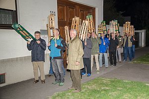 Dorfratschenbuam in Neufeld, 15.04.2017