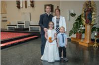 Familienfotos zur Erstkommunion in Neufeld, 24.04.2016