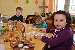 Kindergarten 5. Gruppe im Neufelder Pflegeheim, 08.03.2013