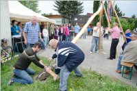 Maibaumaufstellung am Mobilheimplatz, 30.04.2015