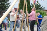Maibaumaufstellung am Mobilheimplatz, 30.04.2015