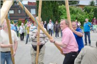 Maibaumaufstellung am Mobilheimplatz, 30.04.2015