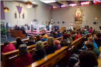 Osterratschen in Neufeld, 02.04.2015