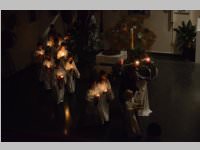 Roratefrhstck mit Volksschlern in Neufeld, 12.12.2013