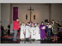 Roratefrhstck mit Volksschlern in Neufeld, 18.12.2014