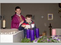 Roratefrhstck mit Volksschlern in Neufeld, 18.12.2014