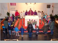 Roratefrhstck mit Volksschlern in Neufeld, 18.12.2014