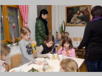 Roratefrhstck mit Volksschlern in Neufeld, 18.12.2014