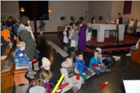 Roratefrhstck mit Volksschlern in Neufeld, 10.12.2015