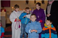 Roratefrhstck mit Volksschlern in Neufeld, 10.12.2015