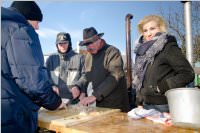 Sauschdelessen in Neufeld Dorf, 31.12.2015