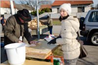 Sauschdelessen in Neufeld Dorf, 31.12.2015