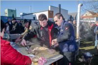 Sauschdelessen in Neufeld Dorf, 31.12.2016