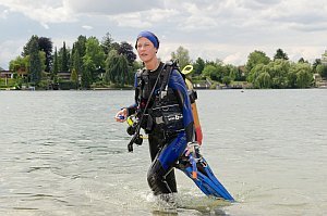 Schatztauchen bei Tauchsport Lorenc am Neufelder See, 15.06.2014