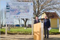 Spatenstich Leitharegulierung Neufeld-Ebenfurth-Landegg, 12.11.2015