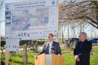 Spatenstich Leitharegulierung Neufeld-Ebenfurth-Landegg, 12.11.2015