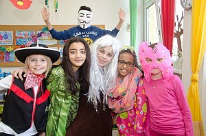 Fasching in der Volksschule Neufeld, 17.02.2015