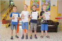 Siegerehrung zur Kids-Olympiade in der VS Neufeld, 26.06.2015