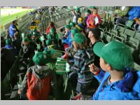 Volksschler beim Match Mattersburg vs. Liefering, 20.09.2013