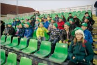 Volksschler beim Match Mattersburg vs. FAC, 20.03.2015