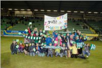 Volksschler beim Match Mattersburg vs. FAC, 20.03.2015