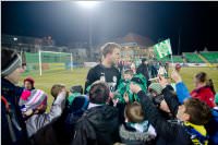 Volksschler beim Match Mattersburg vs. FAC, 20.03.2015