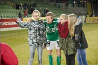 Volksschler beim Match Mattersburg vs. FAC, 20.03.2015