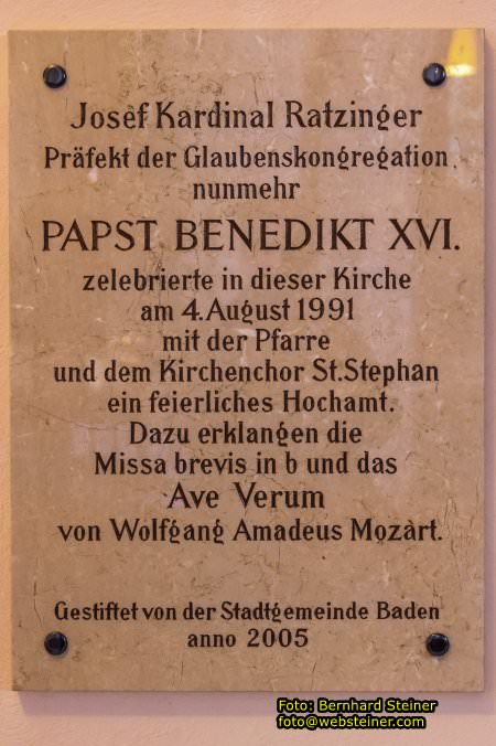 Stadtpfarrkirche Baden-St. Stephan, Jnner 2023