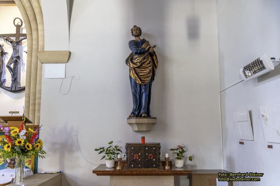 Pfarrkirche St. Johannes der Tufer in Deutsch-Wagram, Juli 2024