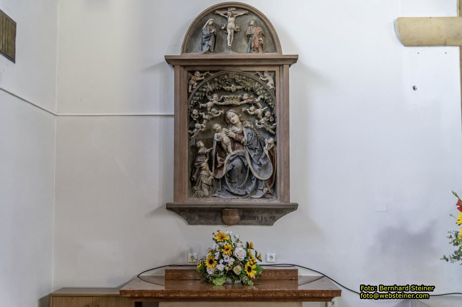 Pfarrkirche St. Johannes der Tufer in Deutsch-Wagram, Juli 2024