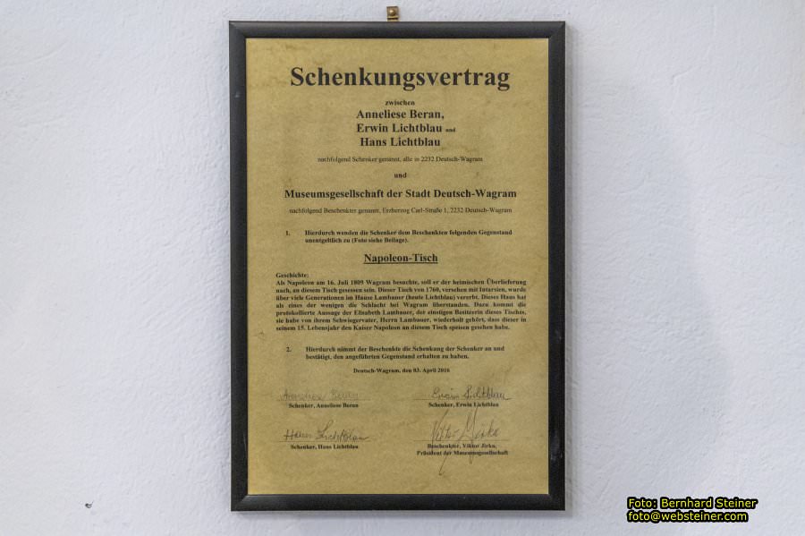 Napoleonmuseum Deutsch-Wagram, Juli 2024