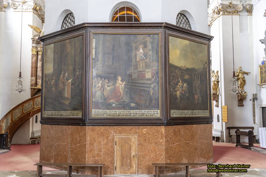 Wallfahrtskirche Maria Lanzendorf mit Kalvarienberg, April 2026
