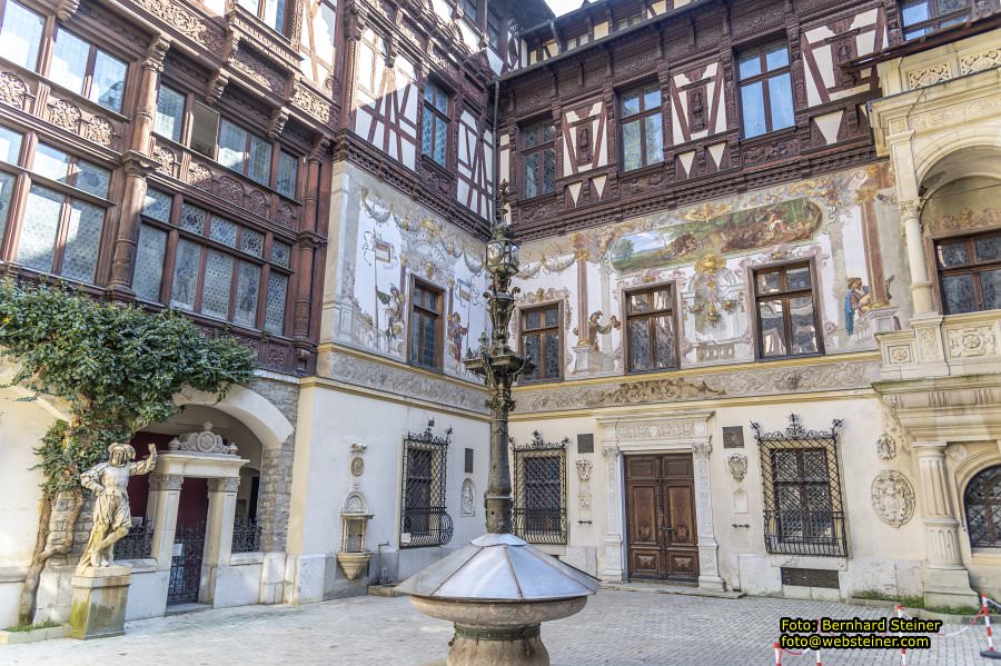 Peles, Brasov, Bran in Rum�nien, April 2024