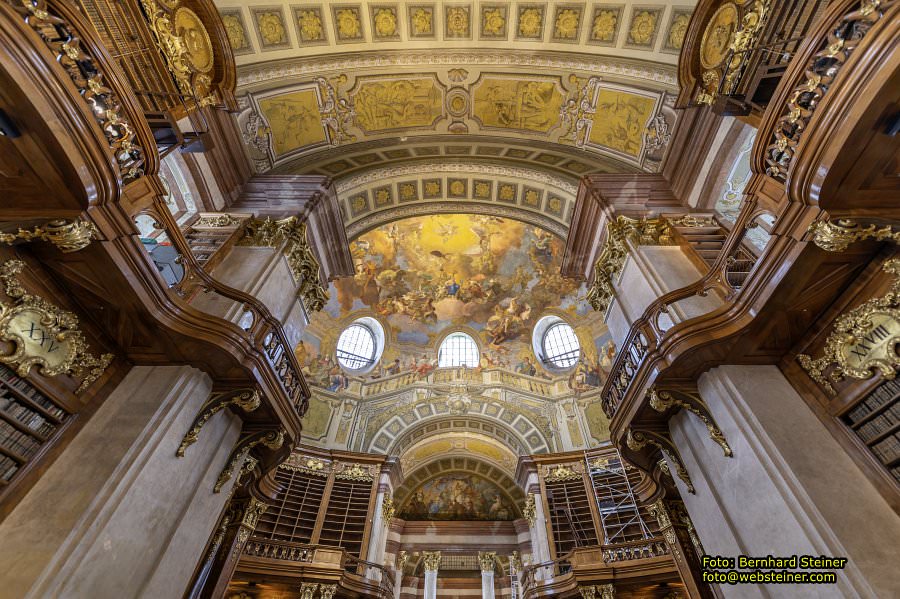 Prunksaal der sterreichischen Nationalbibliothek, April 2023