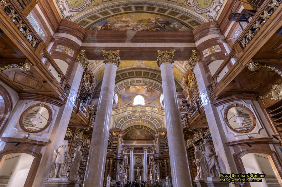 Prunksaal der sterreichischen Nationalbibliothek, April 2023